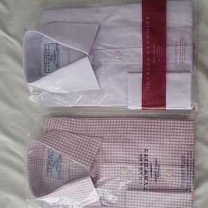 Two Charles Tyrwhitt Egyptian cotton shirts